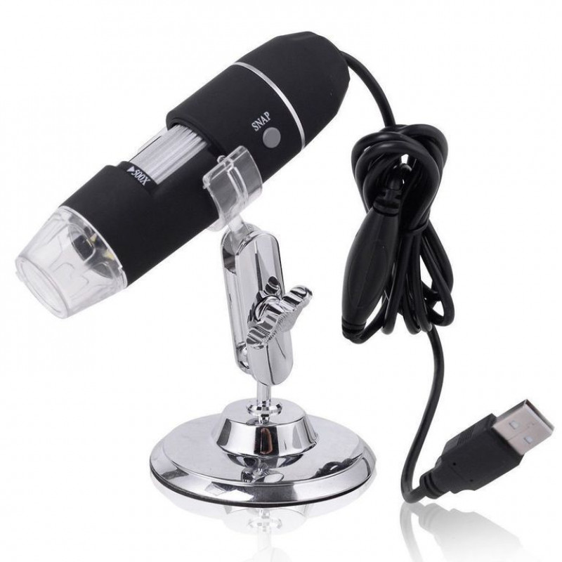 500X Handheld USB Digital Microscope Endoscope Loupe Magnifier Black