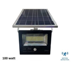 pazari4all.gr -100w LED προβολέας εξωτερικού χώρου με Φωτοβολταϊκό Πάνελ και ανίχνευση κίνησης