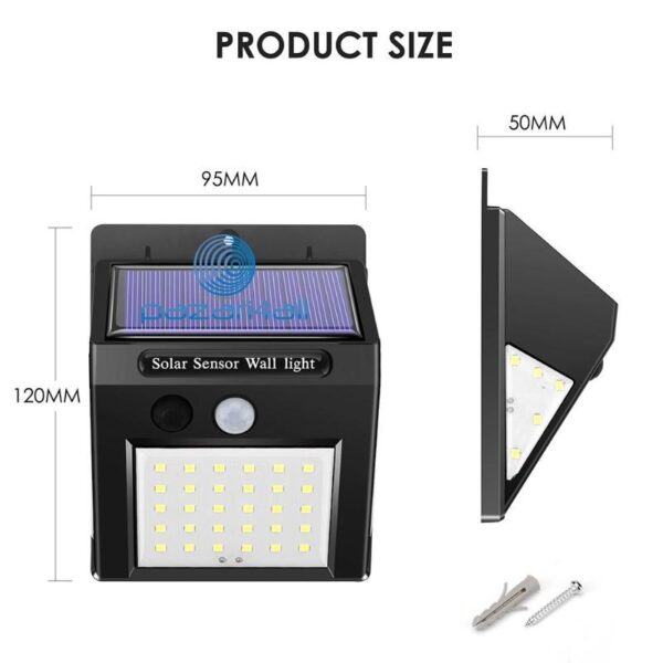 pazari4all.gr-Ηλιακός Προβολέας 40 led με αισθητήρα κίνησης