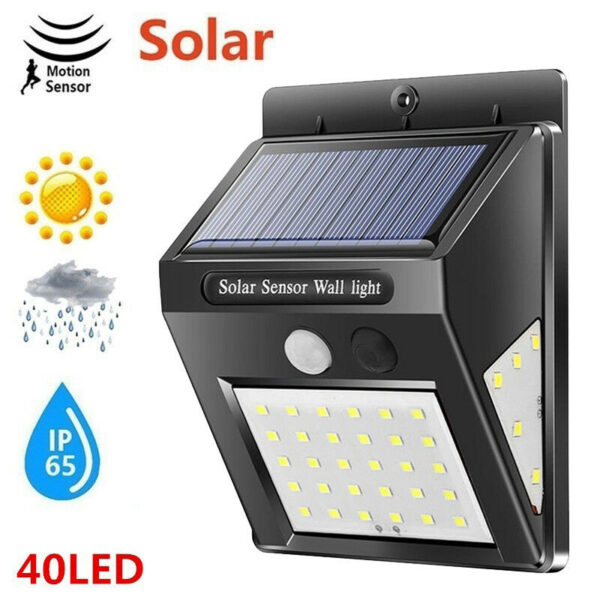 pazari4all.gr-Ηλιακός Προβολέας 40 led με αισθητήρα κίνησης