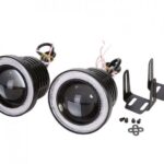 ​pazari4all-2 Χ Universal fog φώτα ομίχλης LED COB Angel Eyes 2.5 ίντσες 64mm λευκό στεφάνι IP65 – OEM