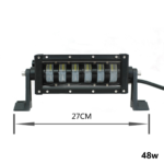 pazari4all.gr-LED αδιάβροχος προβολέας HI/LOW 48W 12V/24V 6000K 3840LM 6SMD μπάρα για βάρκες τρακτέρ φορτηγά αυτοκίνητα OEM