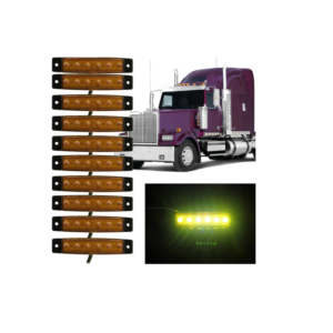 ​pazari4all-LED Φώτα Όγκου Φορτηγών IP66 Πορτοκαλί 12v 10 τεμάχια - ΟΕΜ