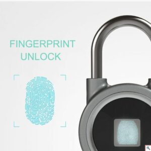 pazari4all.gr-Αδιάβροχο Λουκέτο Αφής που Ξεκλειδώνει με Δαχτυλικό Αποτύπωμα με Εφαρμογή Smartphone App & Bluetooth - Keyless Touch Padlock Fingerprint Unlock