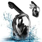 pazari4all.gr-Μάσκα κατάδυσης full face Snorkel Mask με Αναπνευστήρα και Βάση για Action Camera