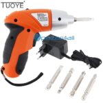 pazari4all.gr-TUOYE Ηλεκτρικό κατσαβίδι 3.6V με 4 αξεσουάρ και επαναφορτιζόμενη μπαταρία ΟΕΜ