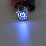 pazari4all.gr-Μπουτόν On/off 19mm με led Μπλέ φωτισμό πέντε επαφών