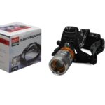 pazari4all.gr-Επαναφορτιζόμενος Φακός Κεφαλής CREE LED T615-T619 ΜΑΥΡΟΣ