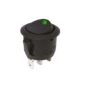 pazari4all - Διακόπτης On/off Round Rocker led dot 12V Πράσινο
