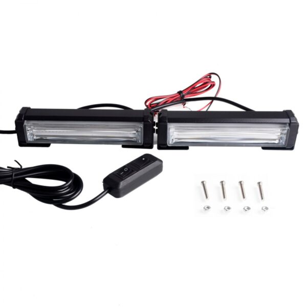pazari4all.gr-2 X 40W Φάροι προειδοποίησης LED cob strobe Μπλέ και λευκό NK-BS02
