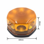 Μαγνητικός φάρος 48w με 8 Cob Led Πορτοκαλί strobe 12V-24V-pazari4all (5)