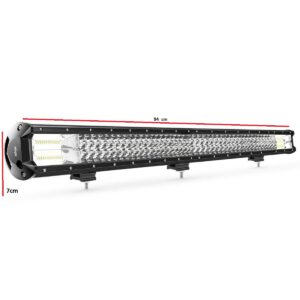 LED αδιάβροχος προβολέας 504W Cree 12V-24V DC 6000K 32000LM 168SMD μπάρα για βάρκες τρακτέρ φορτηγά αυτοκίνητα OEM-pazari4all.gr