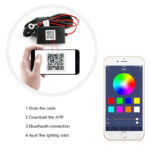pazari4all.gr-LED ΛΑΜΠΕΣ RGB 40W 6000LM H4-H7 ΜΕ BLUETOOTH