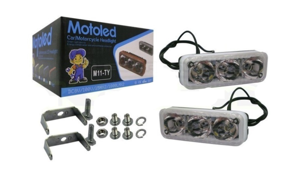 pazari4all.gr-ΠΡΟΒΟΛΑΚΙΑ ΜΟΤΟΣΥΚΛΕΤΩΝ ΜΕ 3 LED Μ11-ΤΥ