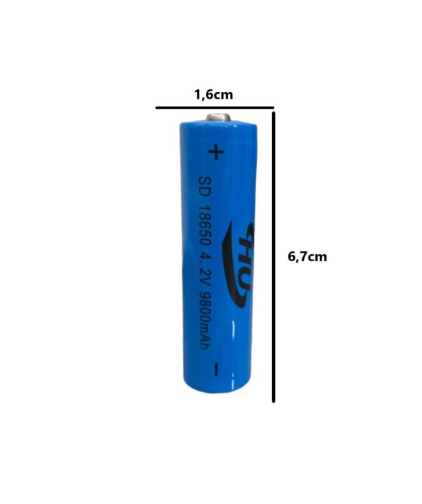 pazari4all.gr-Eπαναφορτιζόμενη μπαταρία SD 18650 HU-9800mAh 4.2V