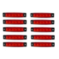 ​pazari4all-LED Φώτα Όγκου Φορτηγών IP66 Κόκκινο 24v 10 τεμάχια - ΟΕΜ