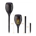 pazari4all.gr-Ηλιακό Φωτιστικό LED Με Εφέ Φλόγας και αισθητήρα Φωτός Εξωτερικού Χώρου Τύπου Δάδας - 78cm 