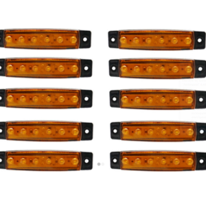 ​pazari4all-LED Φώτα Όγκου Φορτηγών IP66 Πορτοκαλί 24v 10 τεμάχια - ΟΕΜ