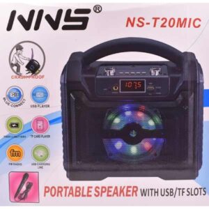 pazari4all-Φορητό ηχείο - NS T20 - LED RGB + Μικρόφωνο