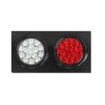 pazari4all - Ζευγάρι στρογγυλά φανάρια LED 24V με σκάλα high/low κόκκινο-άσπρο - ΟΕΜ