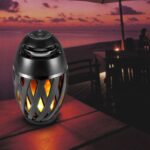 pazari4all-Νέο Ατμοσφαιρικό Ασύρματο Bluetooth Ηχείο & Φωτιστικό με Εφέ Φλόγας Κεριού - Multimedia Speaker, TF/MP3 Player