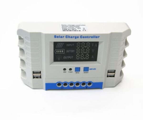 Ρυθμιστής φόρτισης φωτοβολταικών 40 ampere & οθονη Lcd 12/24V , 4x Usb 2ampere-pazari4all.gr