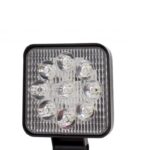 LED mini προβολέας τετράγωνος αδιάβροχος κατευθυντικός 9 SMD 27W 12V/24V IP67 2430LM 6000K για βάρκες τρακτέρ φορτηγά αυτοκίνητα YN-WORK-27W-pazari4all.gr