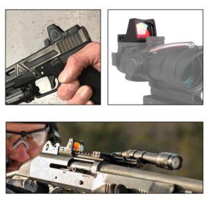 Μίνι Στόχαστρο-Διόπτρα RED DOT Κουκκίδας για Glock & Όπλα Airsoft με Βάση 20mm-Pazari4all.gr