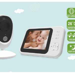 pazari4all.gr-Ασύρματη βιντεοκάμερα μωρού με LCD Οθόνη 3.5 ιντσών με αμφίδρομη ομιλία νυχτερινής όρασης