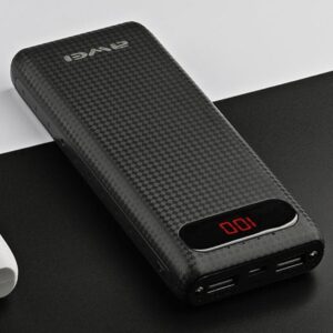 pazari4all.gr-Awei power bank P70K 20000 mAh Με 2 USB Ένδειξη Οθόνης LCD Μαύρο