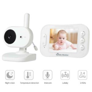 pazari4all.gr-Ασύρματη ψηφιακή οθόνη μωρού με LCD 3,5 ιντσών με αμφίδρομη οθόνη ήχου και Βίντεο SP852