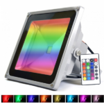 pazari4all.gr-LED Αδιάβροχος Προβολέας 50W RGB με Τηλεχειριστήριο