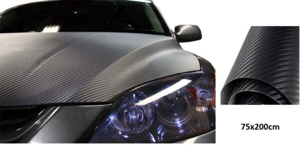 pazari4all.gr-Ταινία Προστατευτική 75 X 200 Cm 3D Carbon Fiber Film W-FA