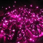 pazari4all-200 LED Λαμπάκια με Πράσινο Καλώδιο – Ροζ Φούξια με Controller