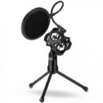 Studio Set Πυκνωτικό Μικρόφωνο EZRA MP03 με Φίλτρο Pop & Τρίποδο-pazari4all.gr