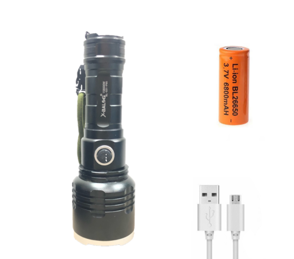 Επαναφορτιζόμενος φακός LED με mini usb OEM BL-531-P90-pazari4all.gr