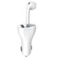 pazari4all-Φορτιστής Αυτοκινήτου και Ακουστικό Bluetooth USB Car Charger Bluetooth Headset 2 in 1