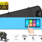 pazari4all-Καθρέπτης Αυτοκινήτου με Οθόνη Αφής LCD 4,3'', Κάμερα Full HD DVR & Κάμερα Οπισθοπορείας