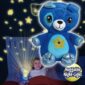 ​pazari4all-Starry Teddy Προτζέκτορας Αστεριών, Λούτρινο Αρκουδάκι 30cm & Νυχτερινό Φωτιστικό LED Νανουρίσματος - Μπλε Bear