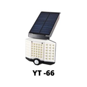 PAZARI4ALL-Ηλιακό Φωτιστικό 66 LED με Ανιχνευτή Κίνησης OEM YT-66B – Μαύρο-OEM