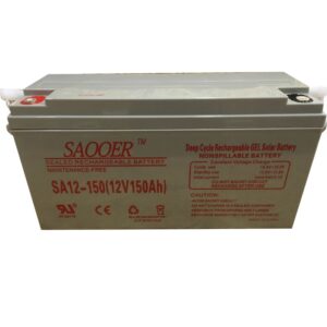 PAZARI4ALL.GR-Μπαταρία Gel Βαθείας Εκφόρτισης Κλειστού Τύπου 150AH SAOOER