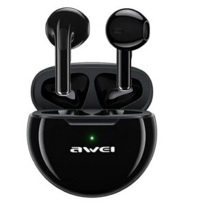 pazari4all.gr-ΑΣΥΡΜΑΤΑ ΑΚΟΥΣΤΙΚΑ BLUETOOTH 5.0 AWEI T17 BLACK WIRELESS SPORTS EARBUDS TWS - ΑΣΠΡΑ - OEM