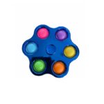 PAZARI4ALL.GR-Pop It Fidget Σκληρή Παλέτα μπλέ - spinner πολύχρωμο 12cm - ΟΕΜ