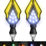 PAZARI4ALL.GR-Φώτα LED διπλού χρώματος με ένδειξη στροφής μοτοσικλέτας 12V 9LED για μοτοσικλέτα Yamaha Scooter Harley Cruiser Honda Kawasaki BMW Suzuki - ΟΕΜ