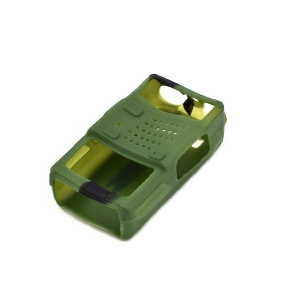 PAZARI4ALL.GR-Προστατευτική Θήκη GREEN CAMO Σιλικόνης για Ασύρματους Baofeng – UV5R