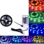 PAZARI4ALL.GR-Αδιάβροχη Ταινία LED RGB 5050 με κοντρόλ Andowl Q-DT20 - 2 Μέτρα Αυτοκόλλητη - USB - ΟΕΜ