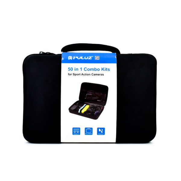 PAZARI4ALL.GR-Σετ Βαλιτσάκι Αξεσουάρ 50 σε 1 για Action Cameras Puluz PKT39 - OEM