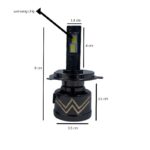 PAZARI4AAL.GR-YAO LED ΛΑΜΠΕΣ H4 CANBUS 6500K 65W 3000LM.