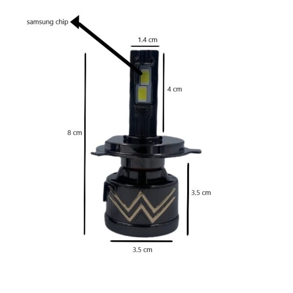 PAZARI4AAL.GR-YAO LED ΛΑΜΠΕΣ H4 CANBUS 6500K 65W 3000LM.