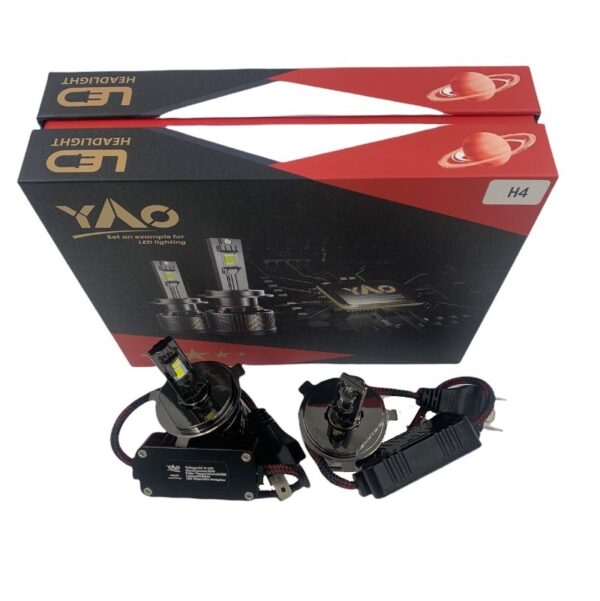 PAZARI4AAL.GR-YAO LED ΛΑΜΠΕΣ H4 CANBUS 6500K 65W 3000LM.